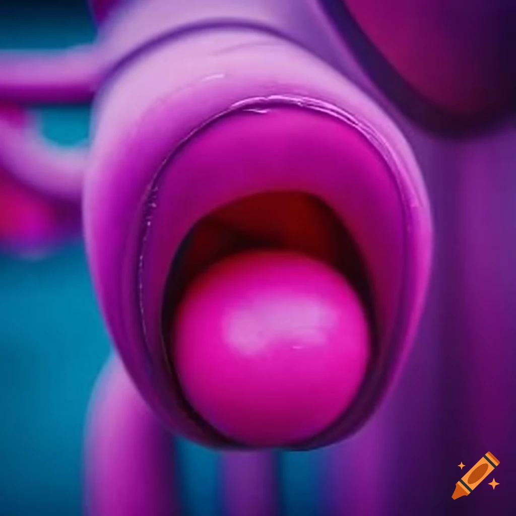 Vibrant pink bobbycar on a playground