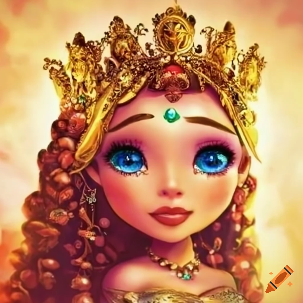 Princess symbolizing Mother Earth