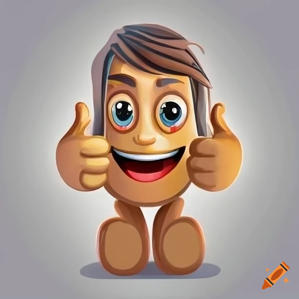 German character giving a thumbs up icon