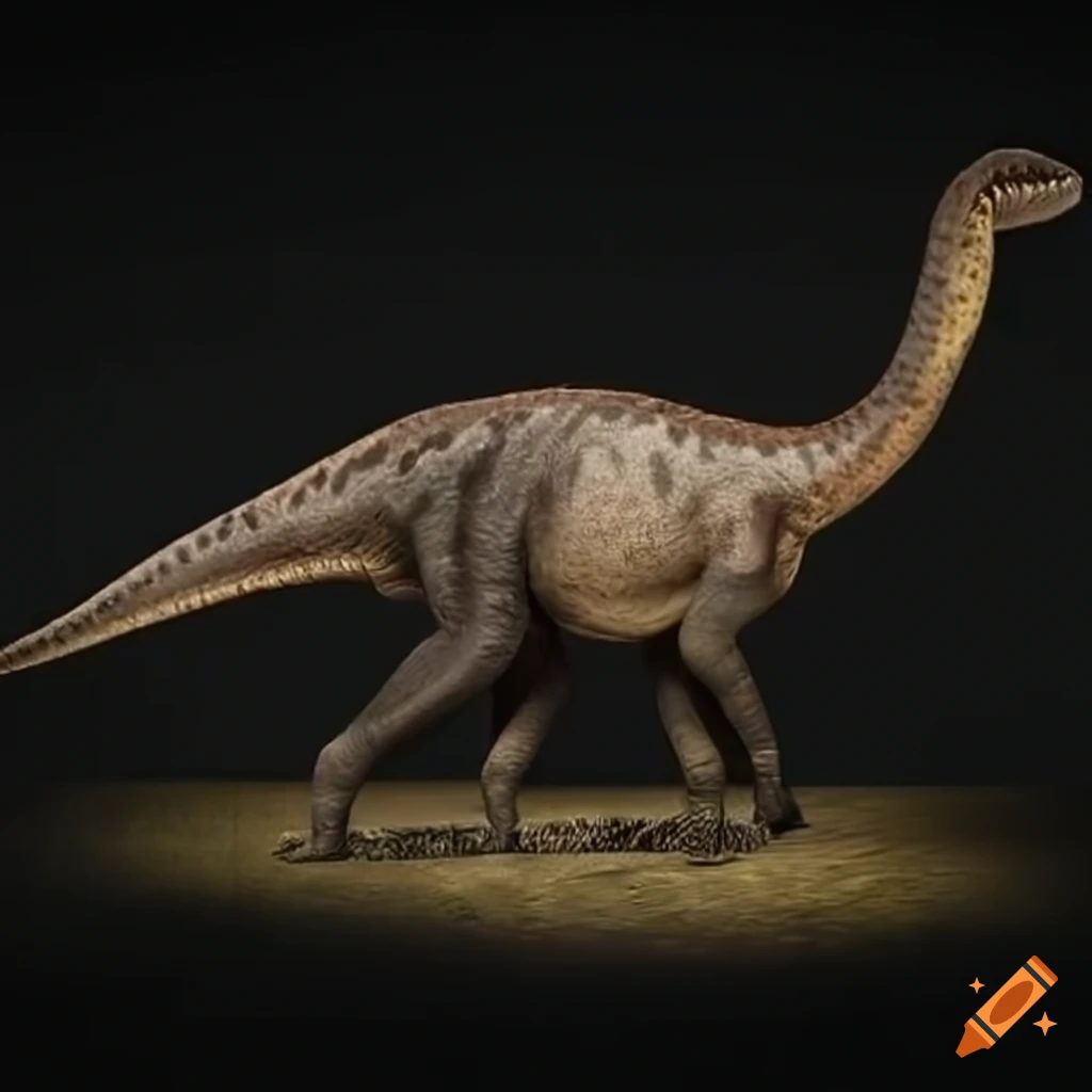 Hadrosaurus dinosaur with a unique skin pattern