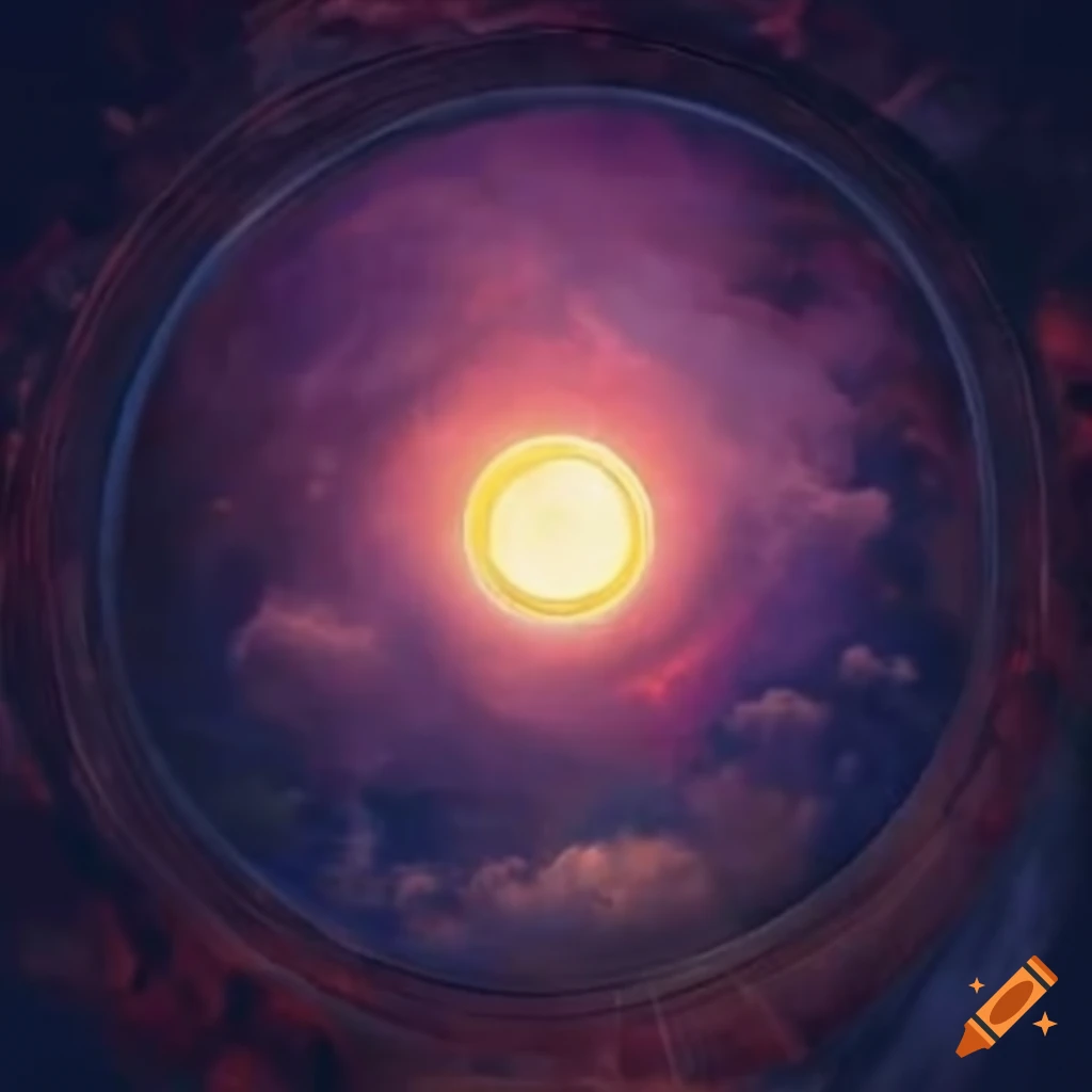 Kali Yuga and the black sun in the ethereal sky