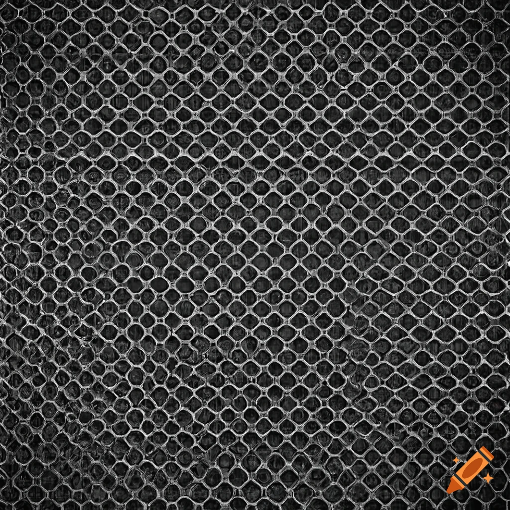 Detailed realistic metal pattern with orderly geometric shapes