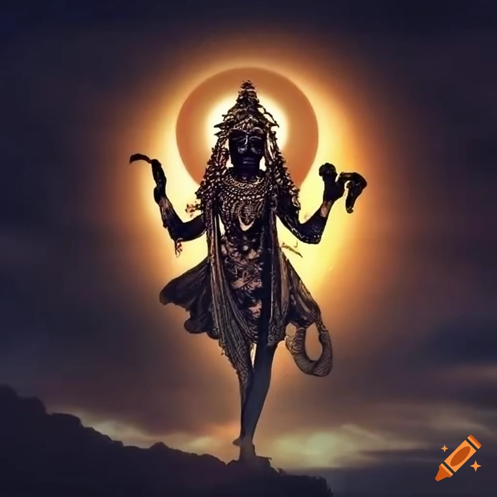 Kali Yuga and the black sun in the ethereal sky