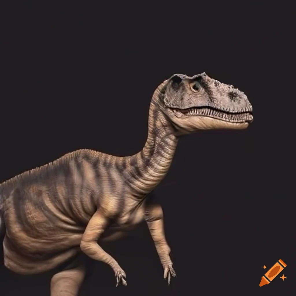 Hadrosaurus dinosaur with a unique skin pattern