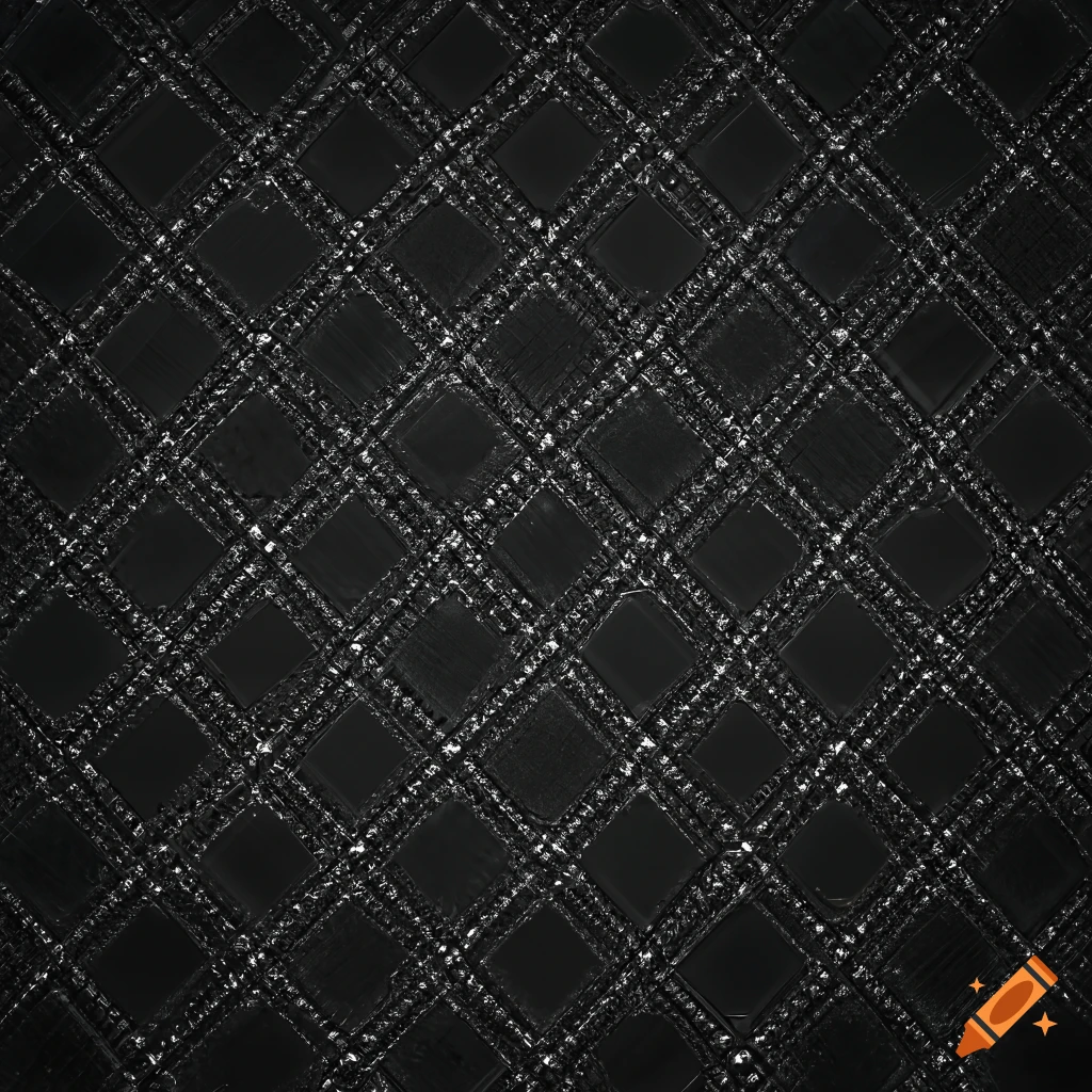 Realistic orderly metal pattern with geometric shapes in high resolution