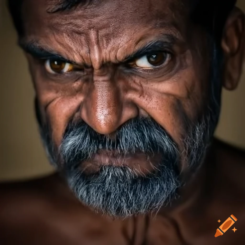 Angry Indian man