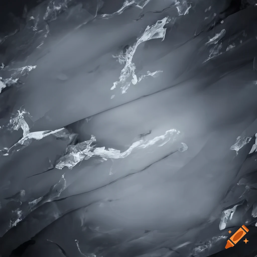 Light and dark gray marble background with futuristic white H design