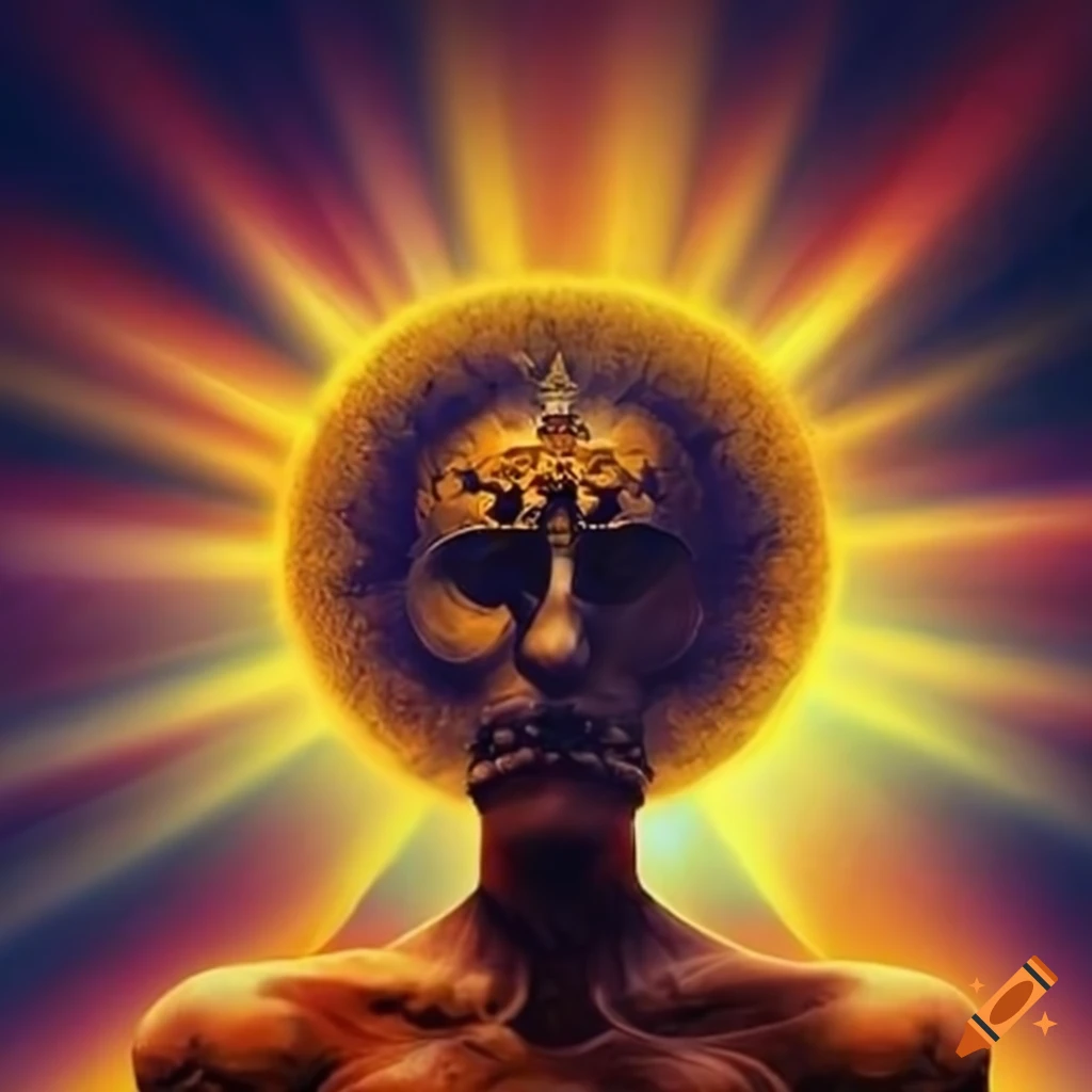 Serbian Mythology with black sun in background