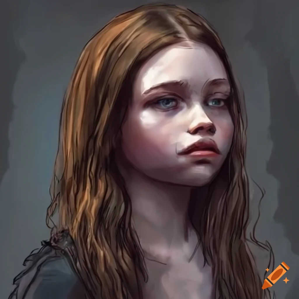 Sketches of actors in The Walking Dead creating a gritty atmosphere