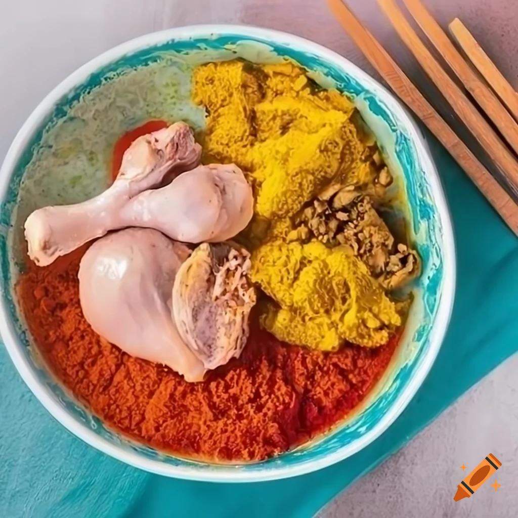 Colorful bowl filled with spiced chicken