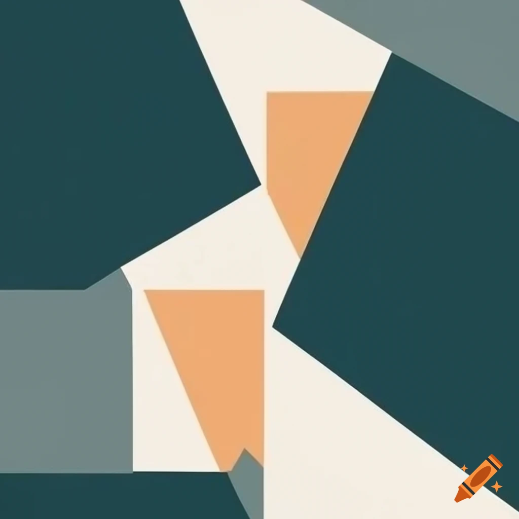 Geometric minimalist wallpaper for modern living space