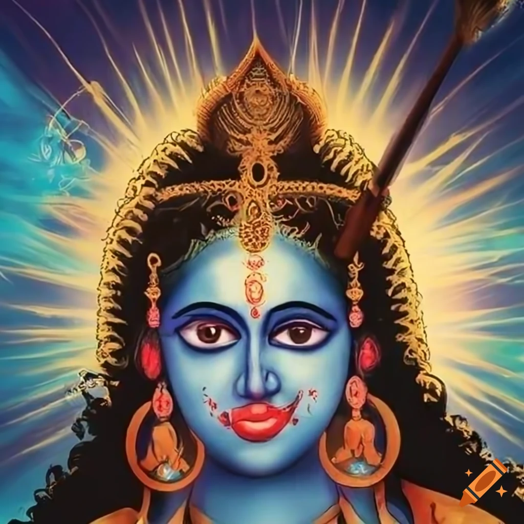 Kali Yuga and the black sun in the ethereal sky