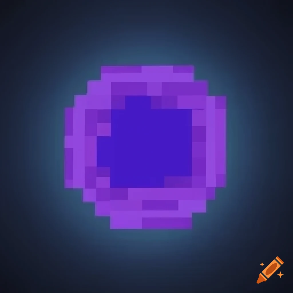 Simple 2D round corners Minecraft portal icon