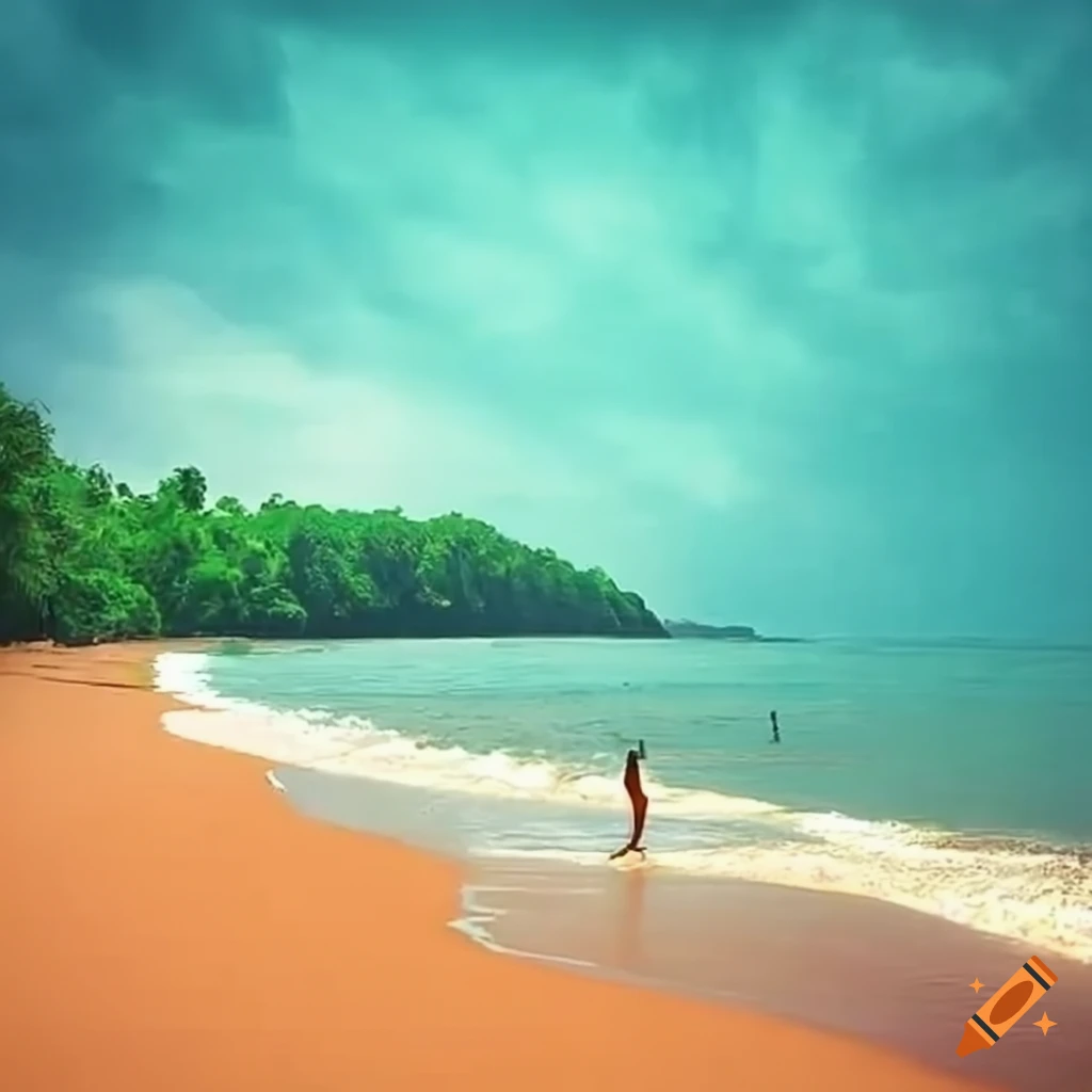 Namakkal district beach with name board