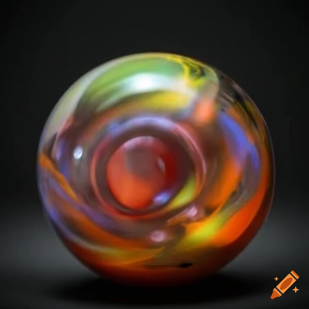 Glass marble ball