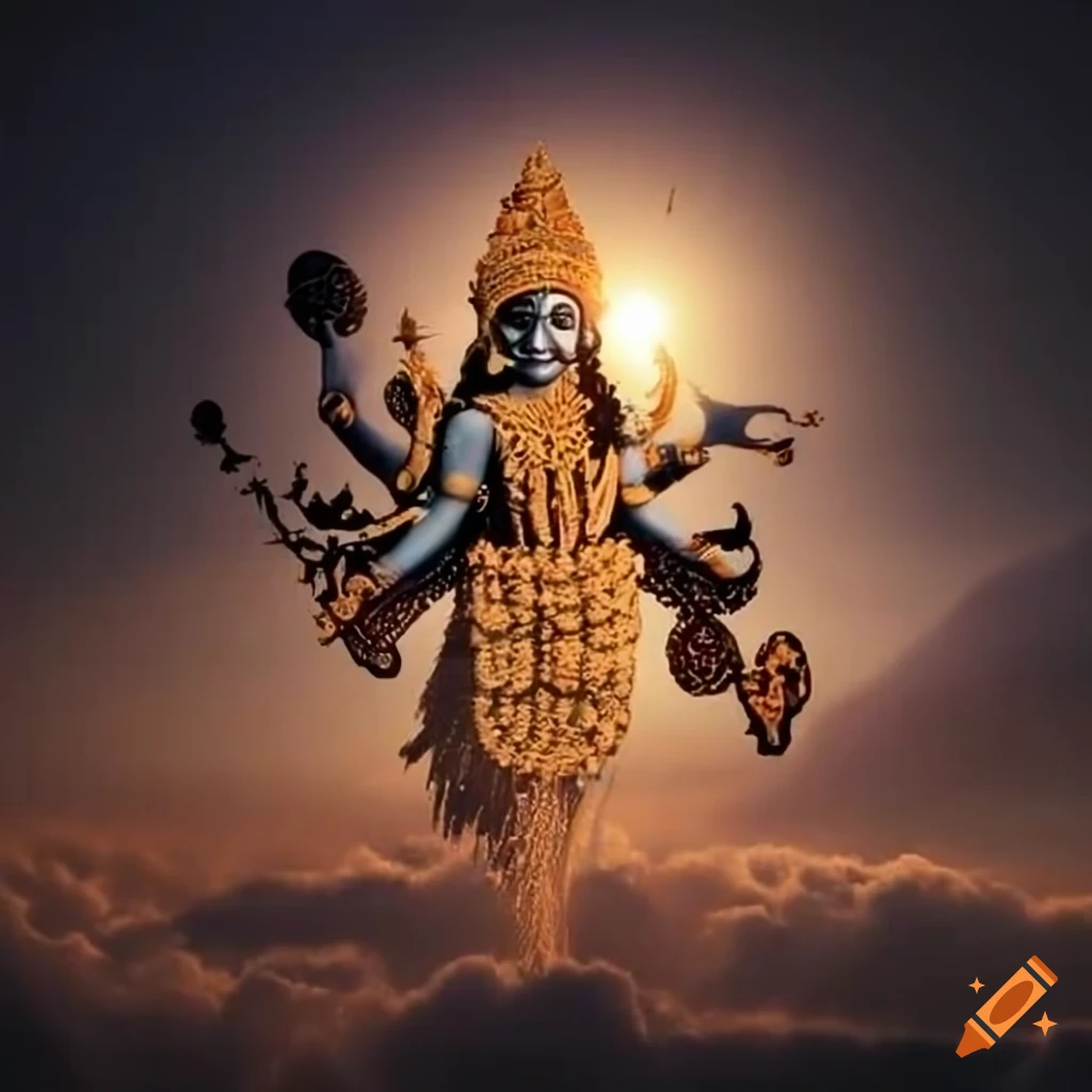 Kali Yuga and the black sun in the ethereal sky