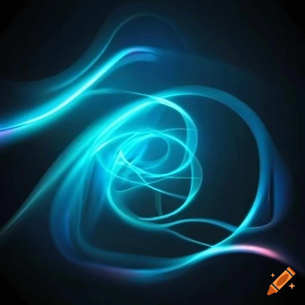 Abstract shapes with light effects