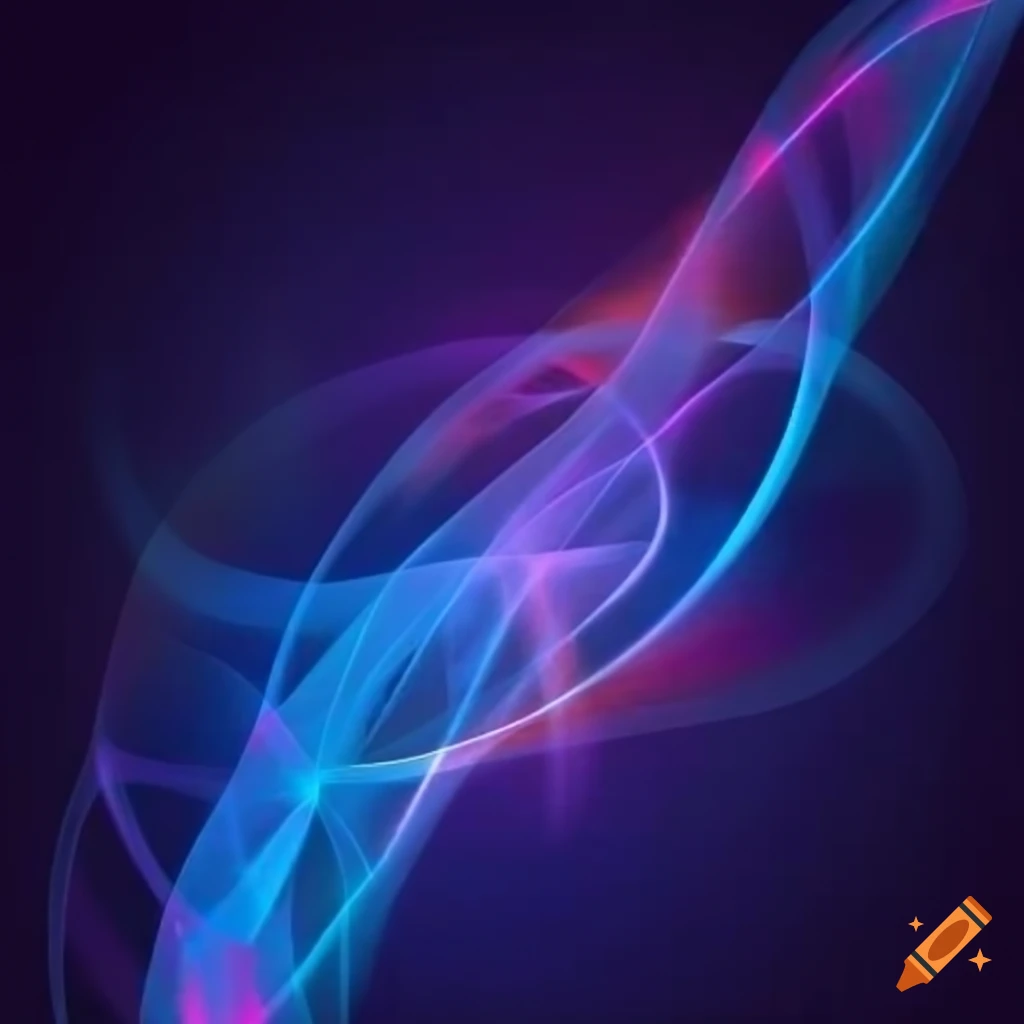 Abstract shapes with light effects