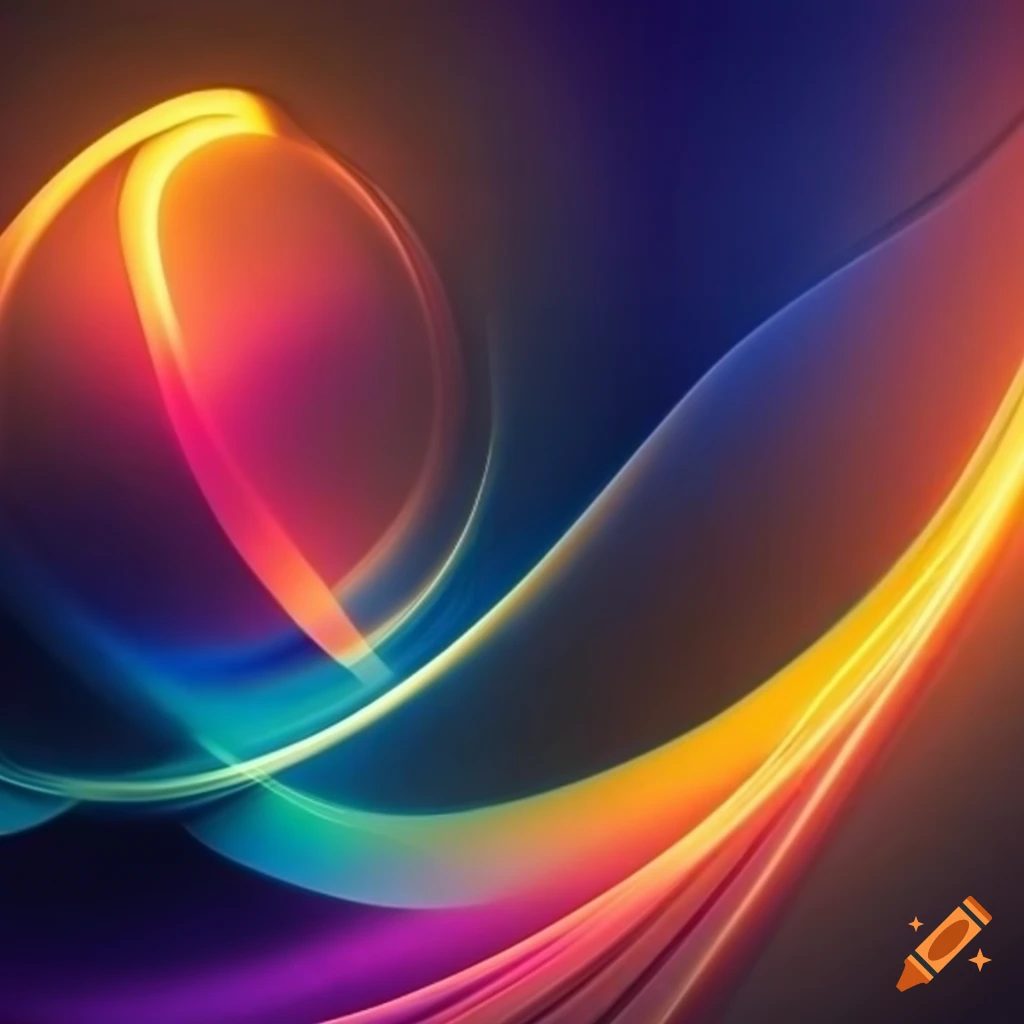 Abstract shapes with light effects