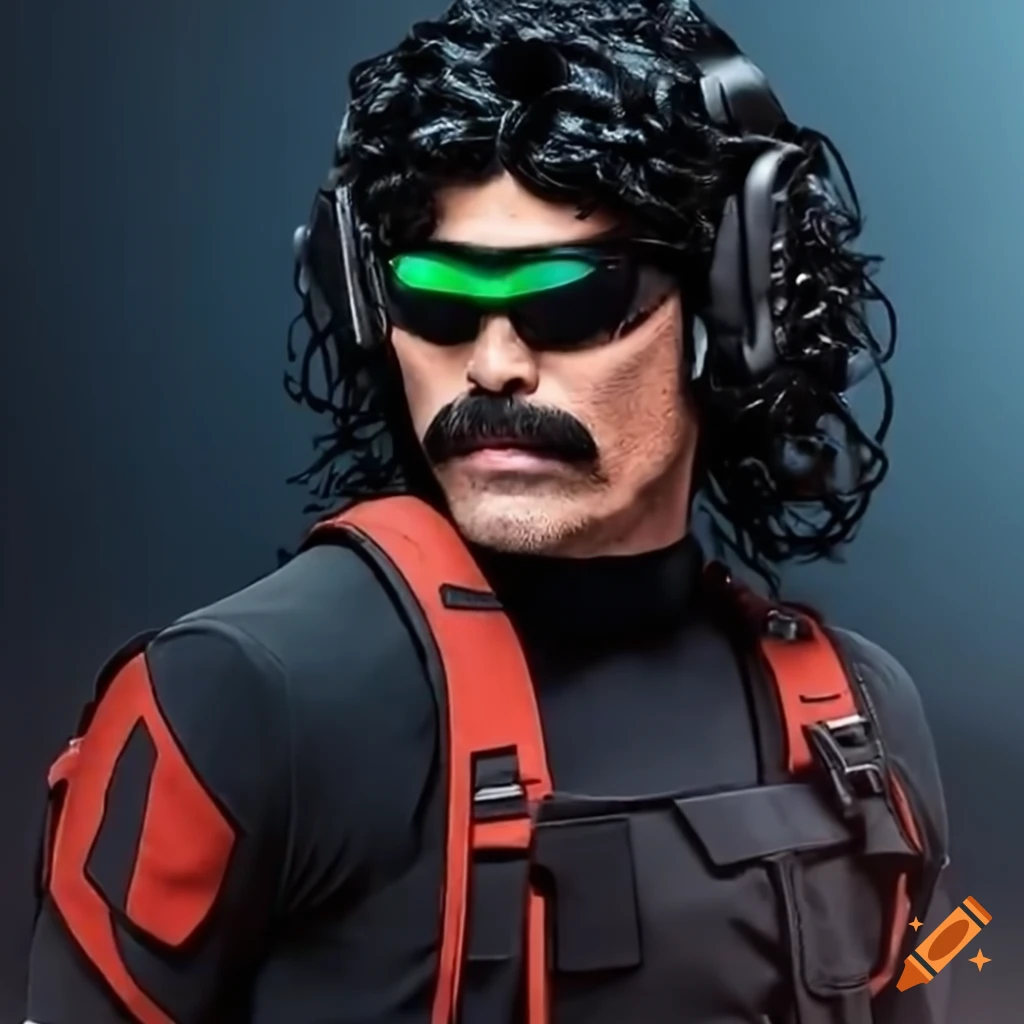 Image of popular personality dr. disrespect on Craiyon
