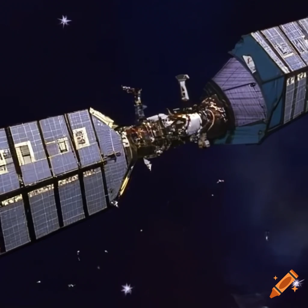 Space station resembling Deep Space 9 with O'Neal Class stations in a sci-fi setting