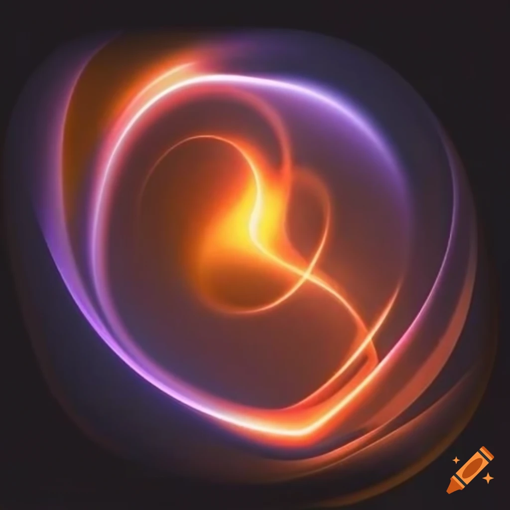 Abstract shapes with light effects
