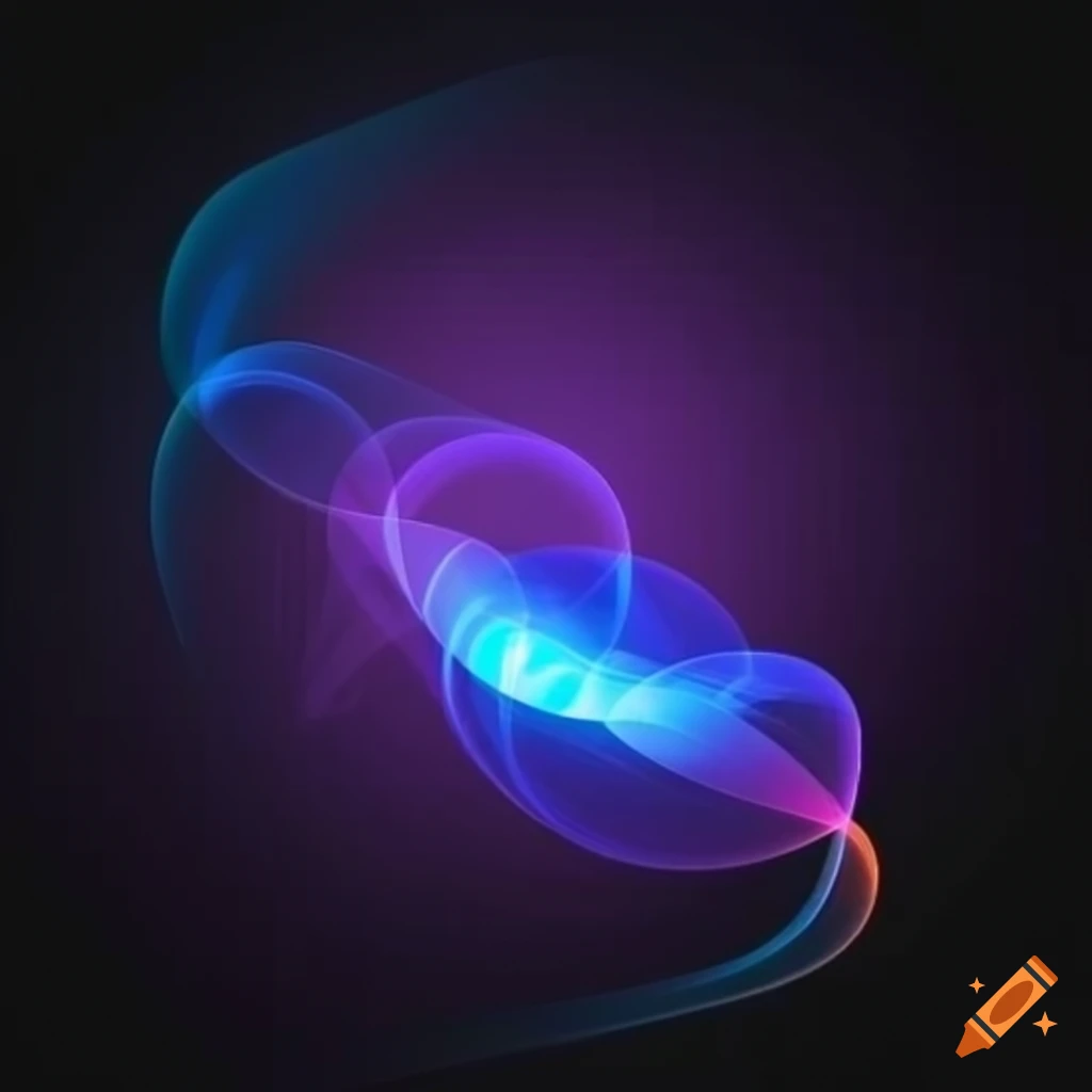 Abstract shapes with light effects