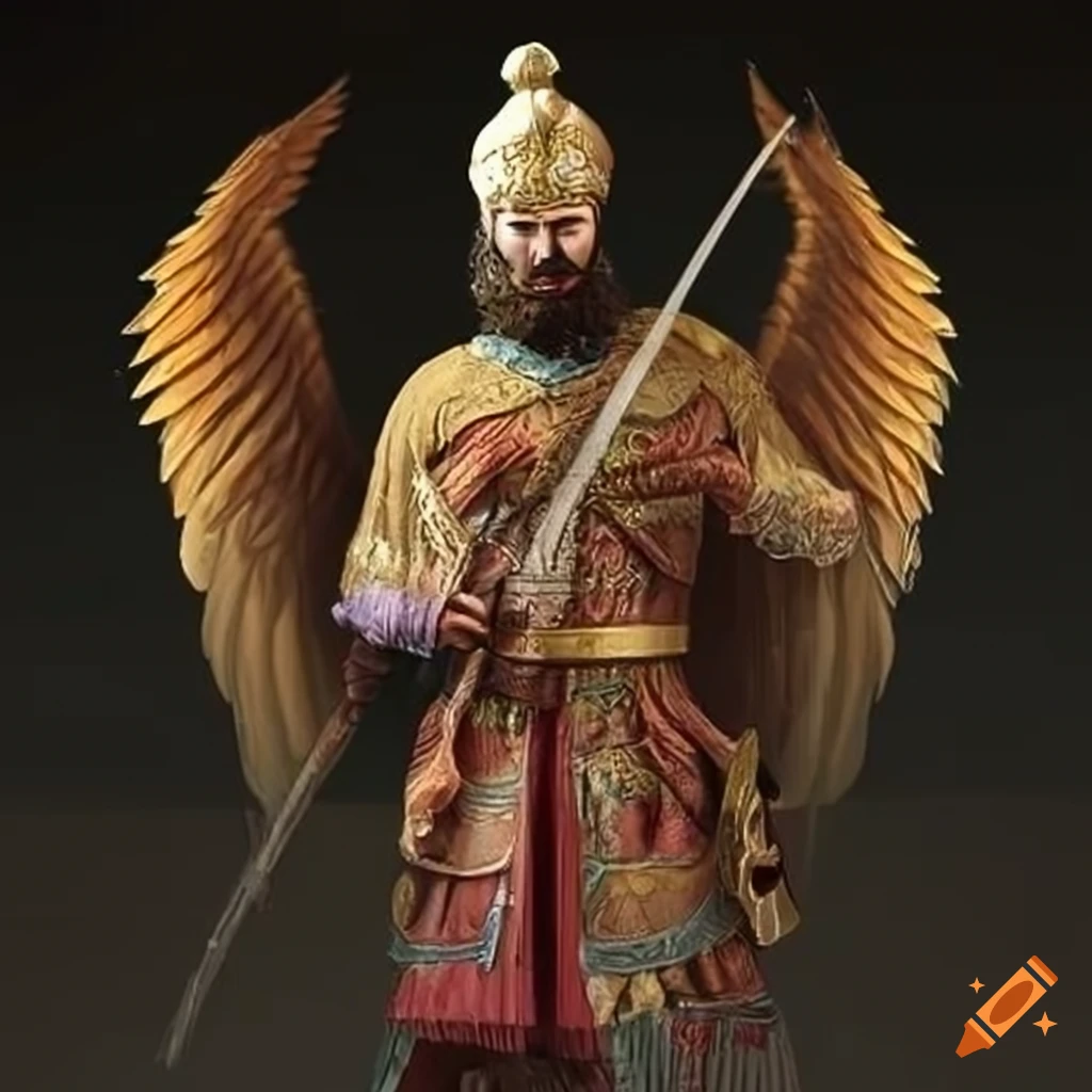 Persian warrior with wings