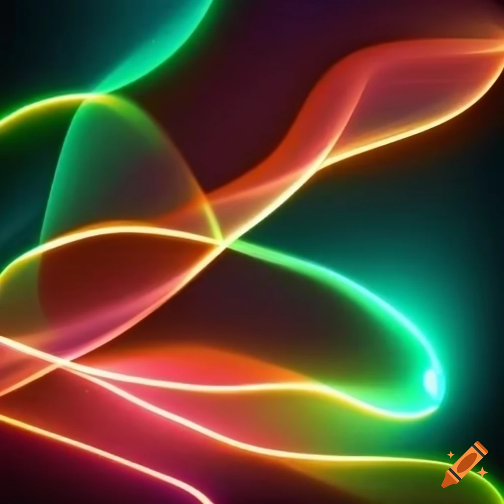 Abstract shapes with light effects