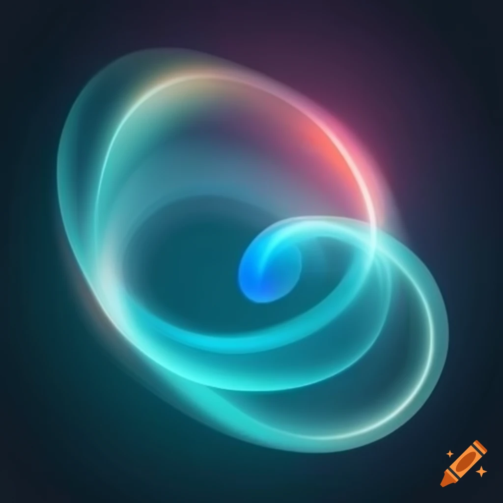 Abstract shapes with light effects