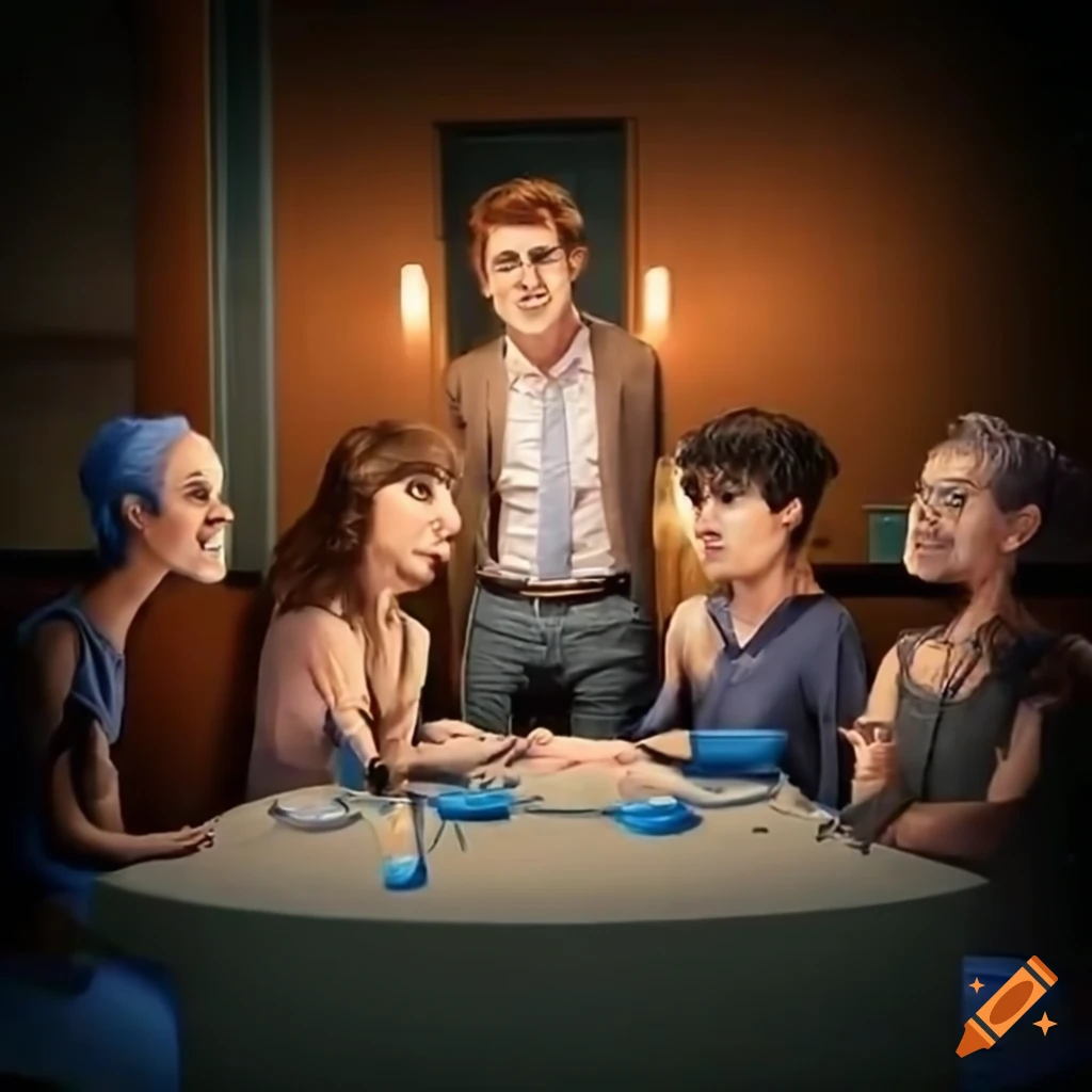 Group of people networking and smiling during a meeting