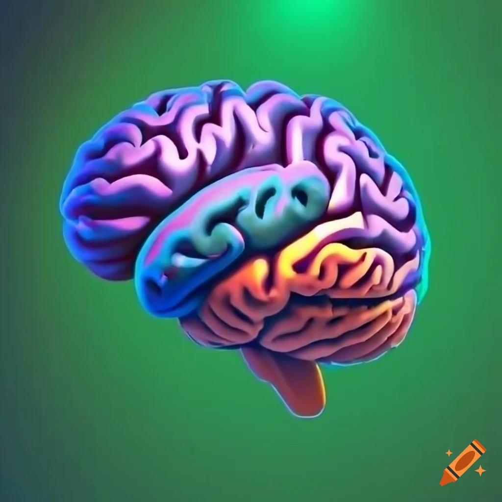 Vibrant youtube thumbnail with brain divided into money and creativity ...