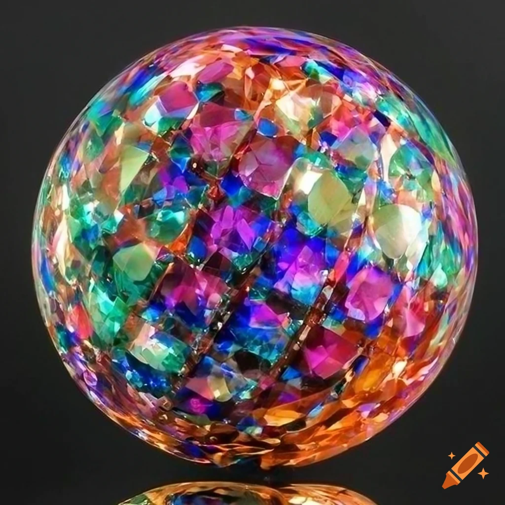 Sculpted marble figures with opalescent colors and cinematic lighting