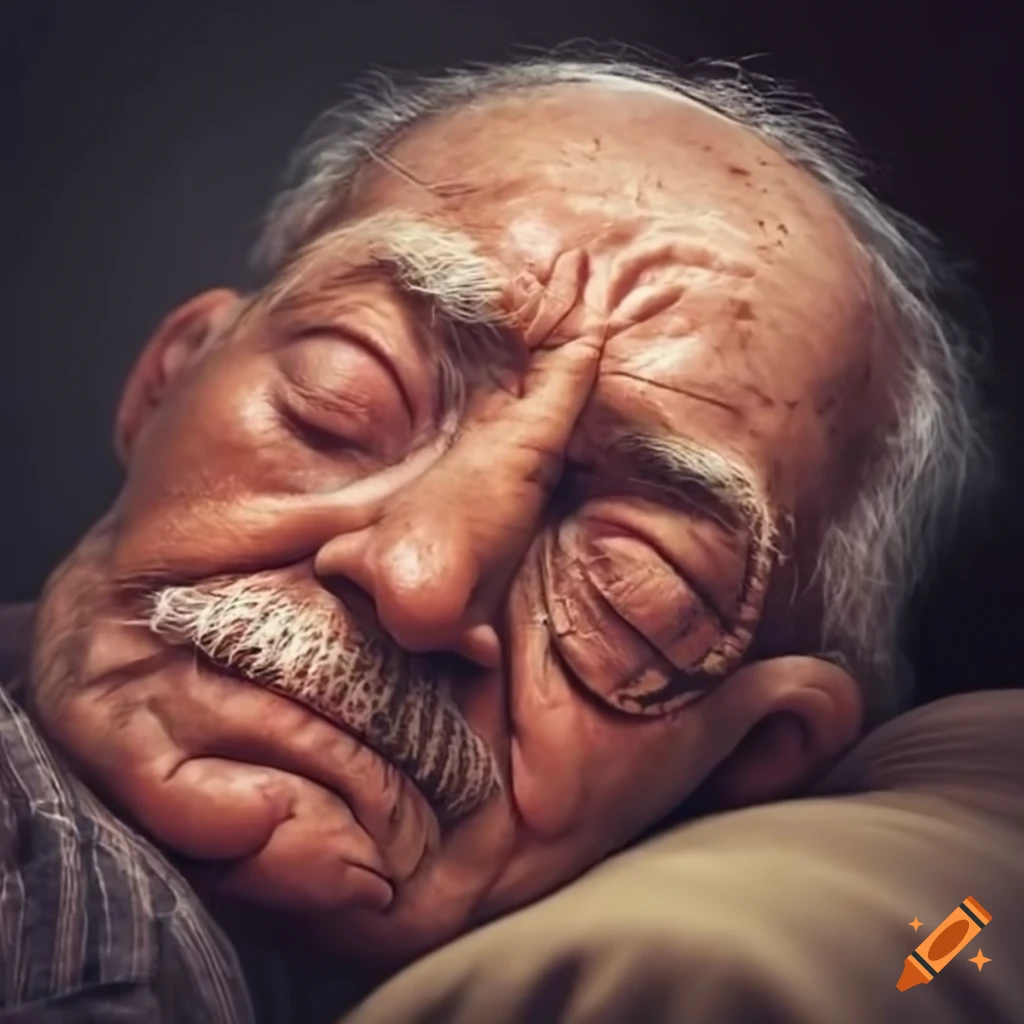 Grandpa sleeping peacefully