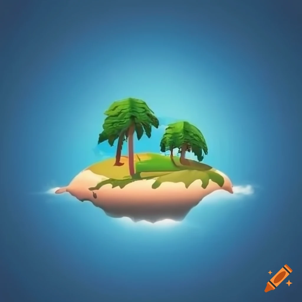 Icon of an island aerial view