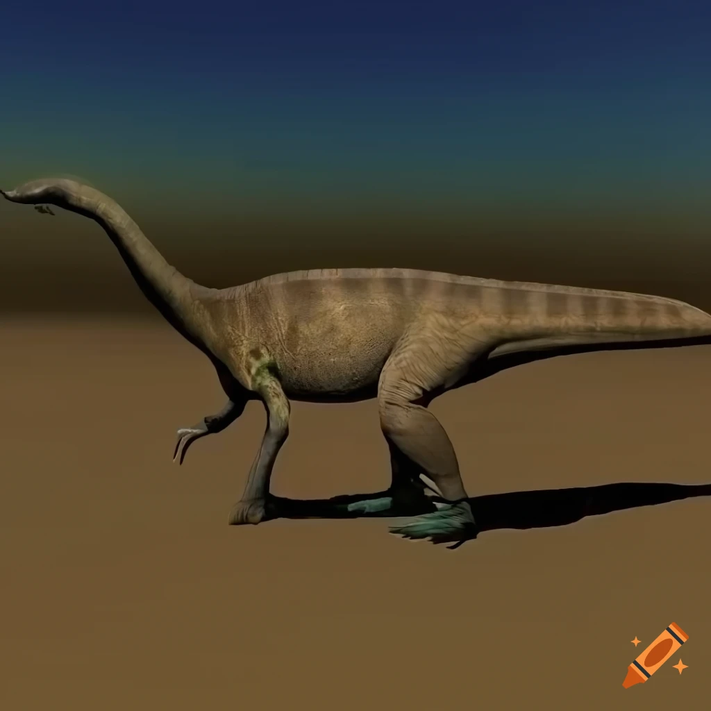 Nimble Hypsilophodon dinosaur with intricate motley color pattern and detailed skin texture in warm morning light