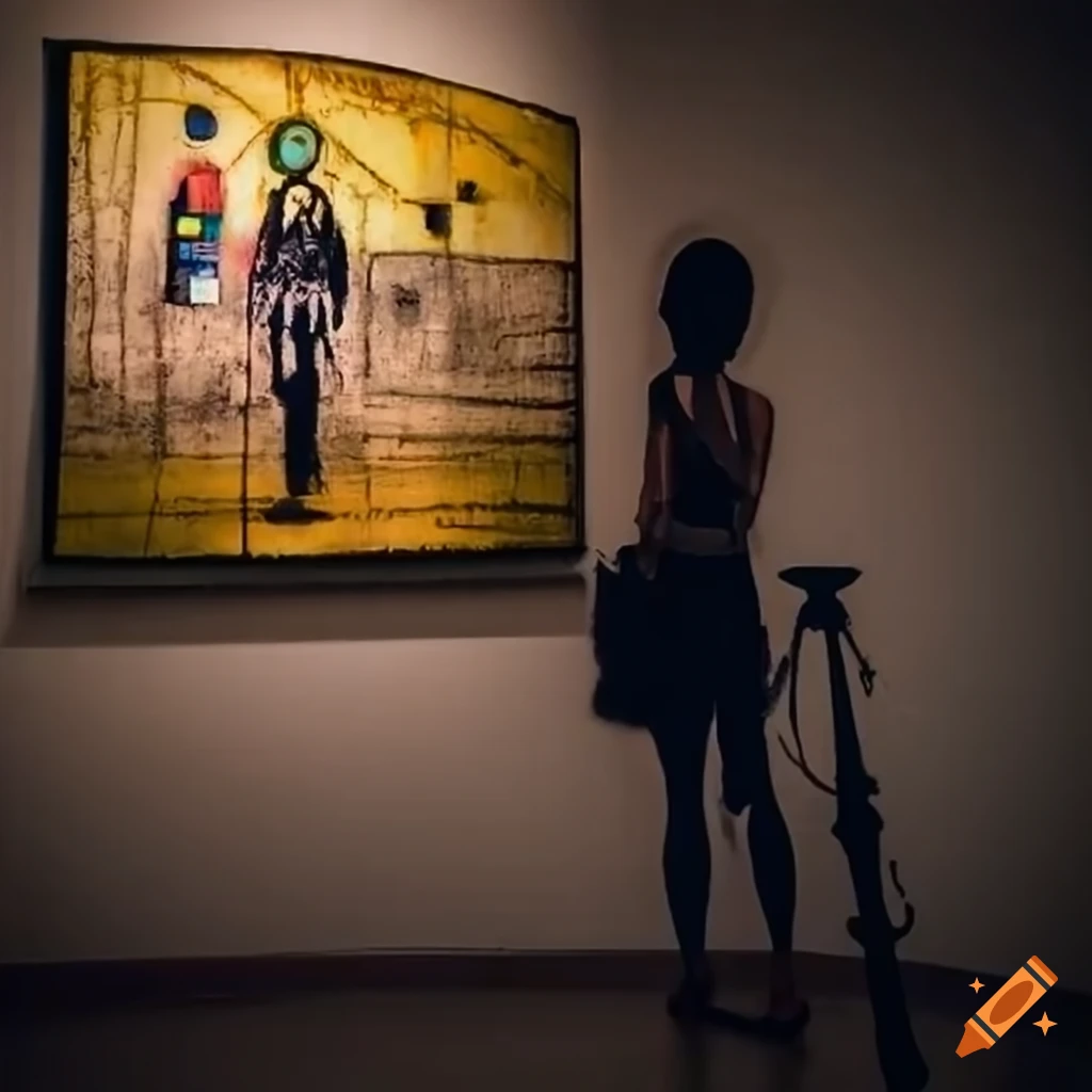 Artwork by Banksy, Hundertwasser, and Leonardo da Vinci