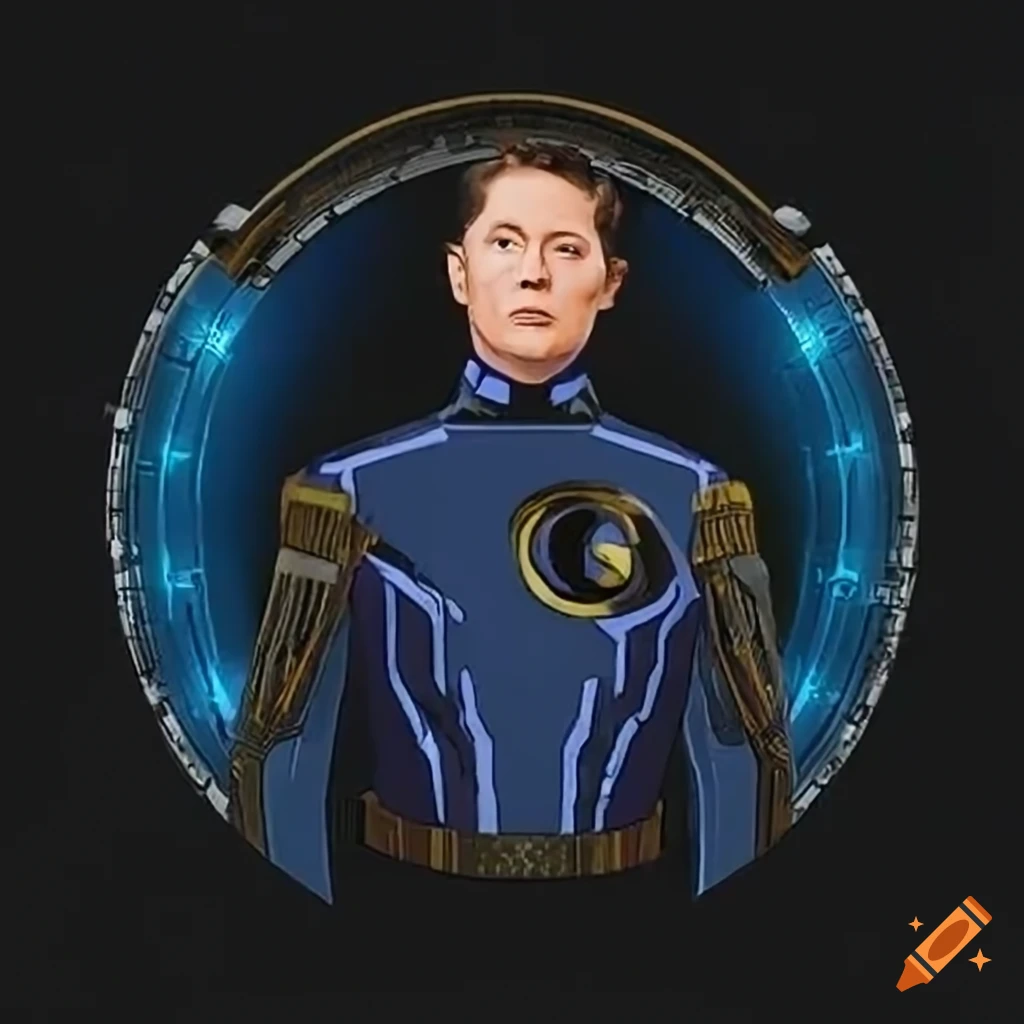 Celebrity portraying DC Comics' new Captain Aeon with interdimensional green lantern ring and futuristic watch