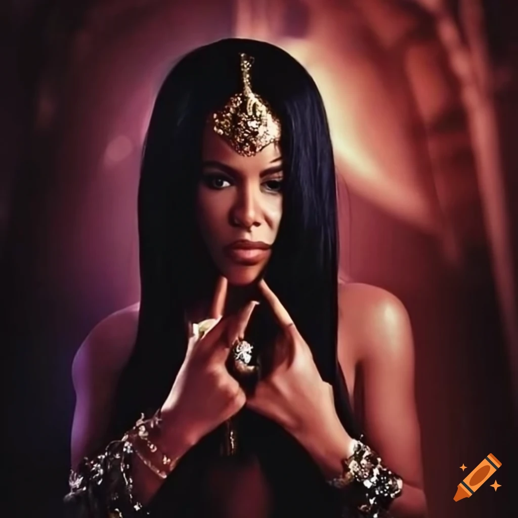 Keanu Reeves as Lestat with Aaliyah as Queen Akasha