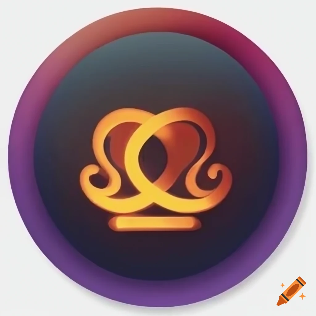 Simple icon with a scroll inside a circle