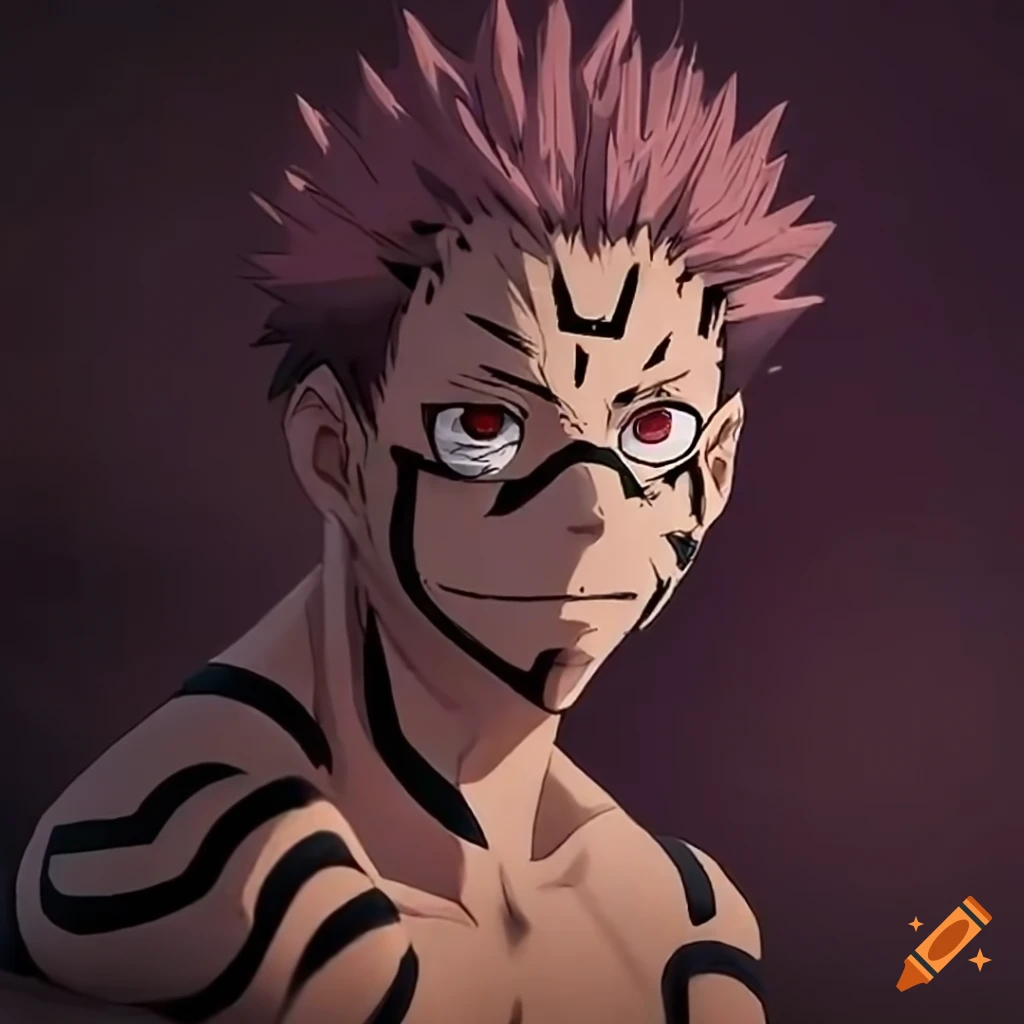 A fusion of Sasuke and Sukuna characters