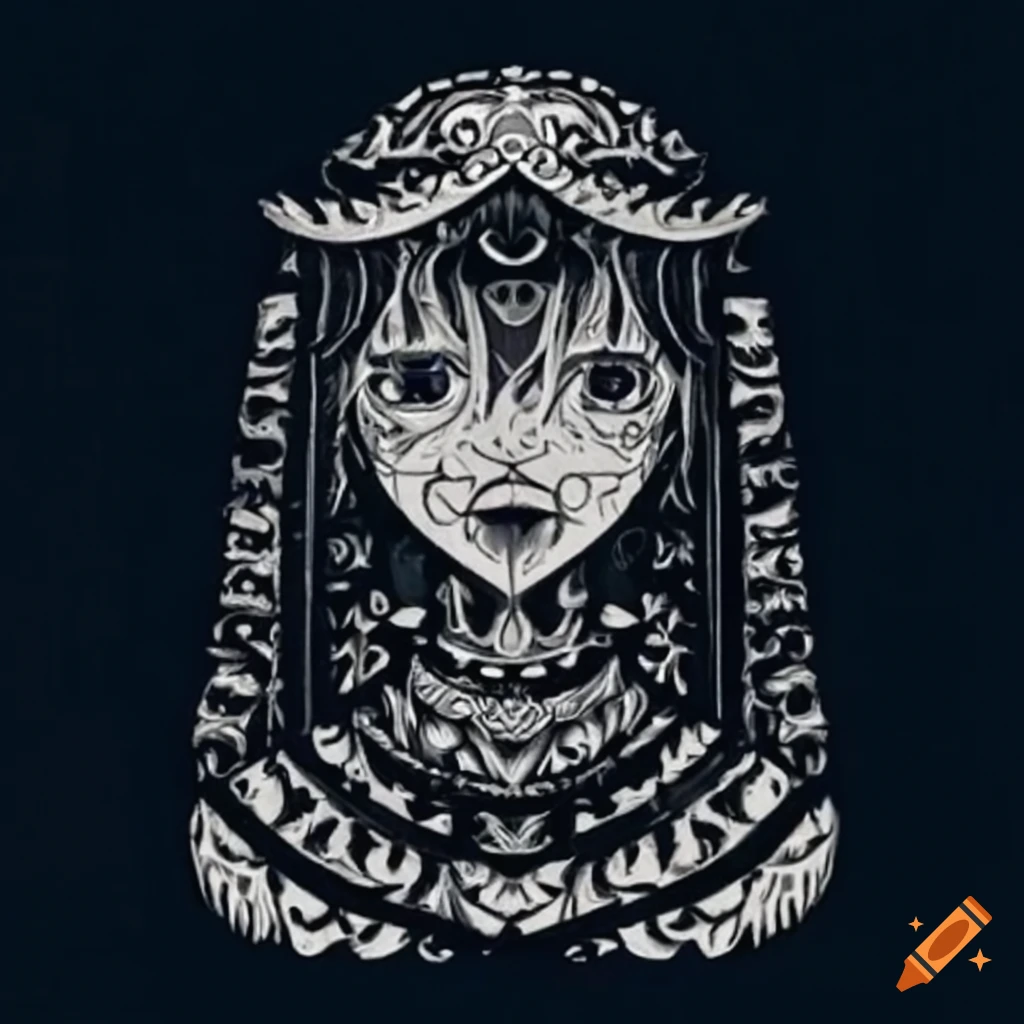 Traditional Khanty Mansi tribal art design