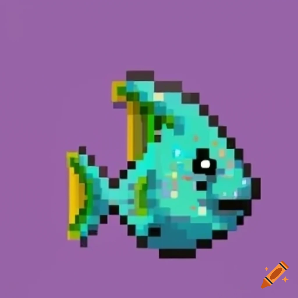 Fish 8bit sprite for an NES game