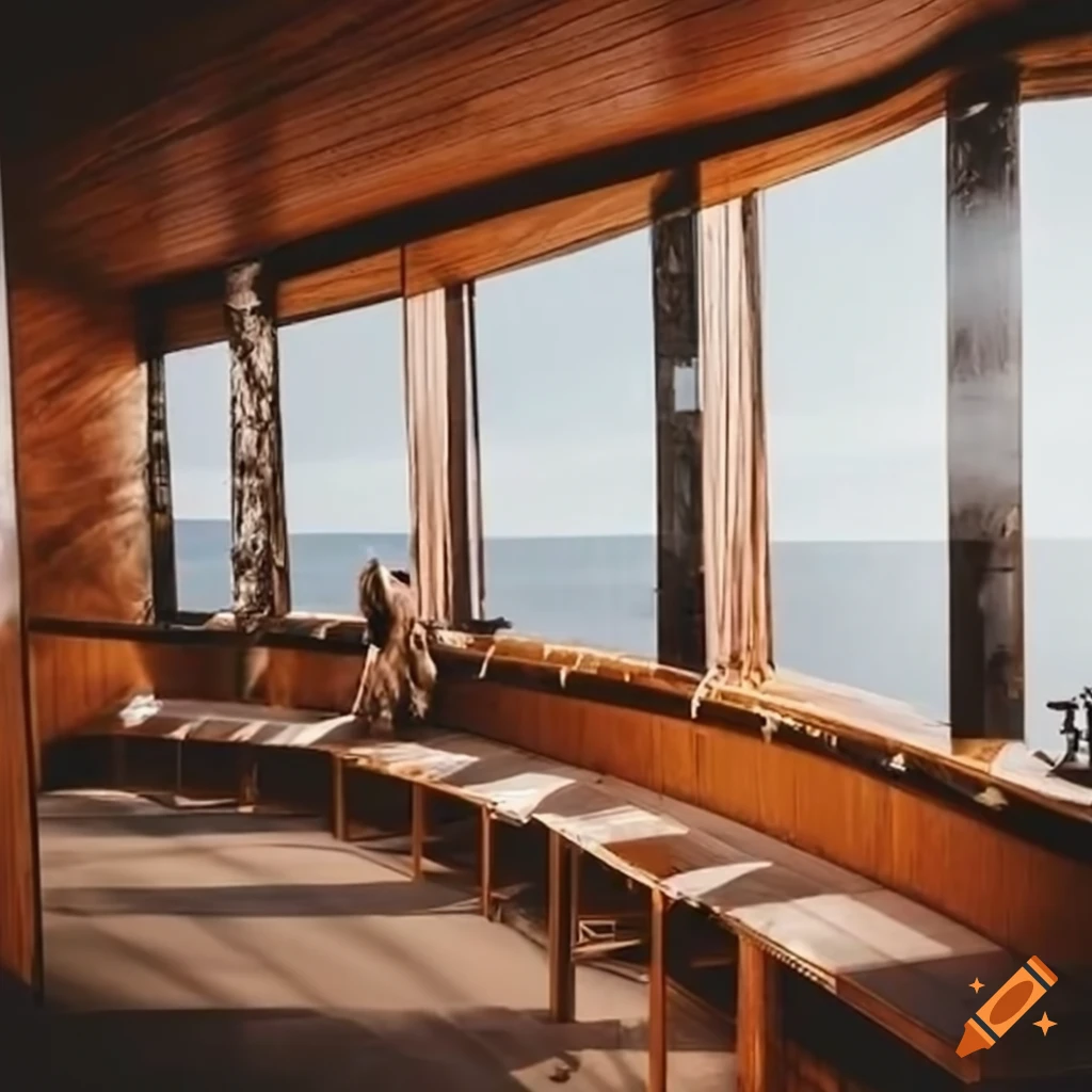 Arctic visitor center with eco-friendly design and wildlife surroundings
