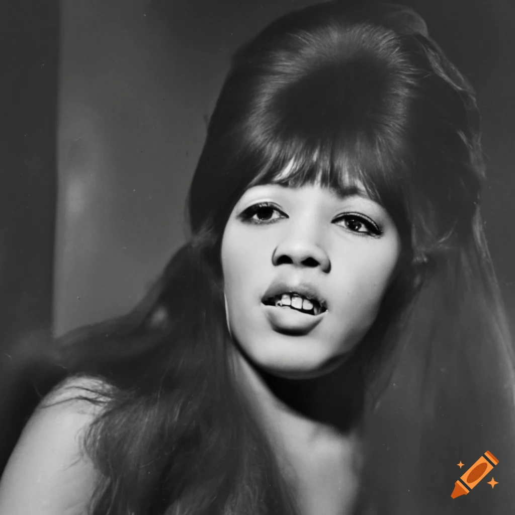 Ronnie Spector in a Roman villa with warm torch lighting