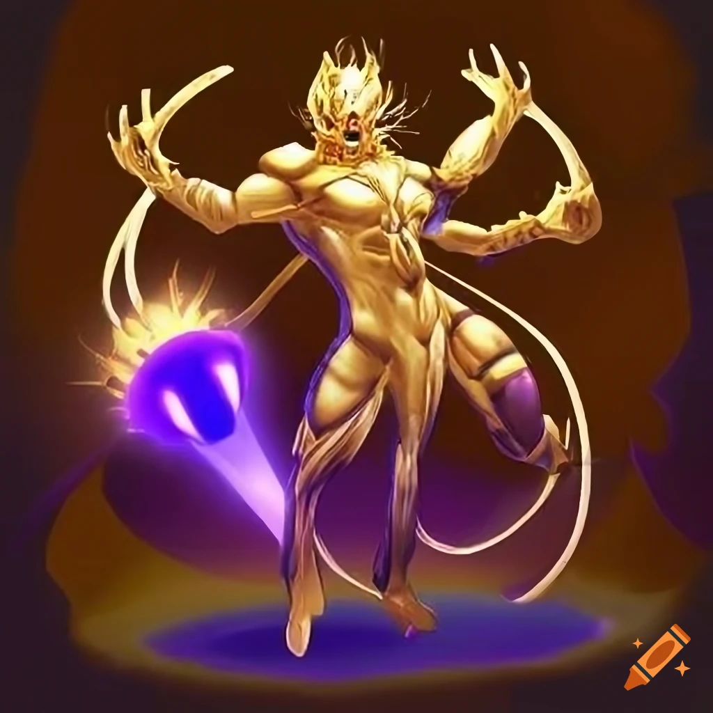 Benevolent Golden Guardian with unique abilities