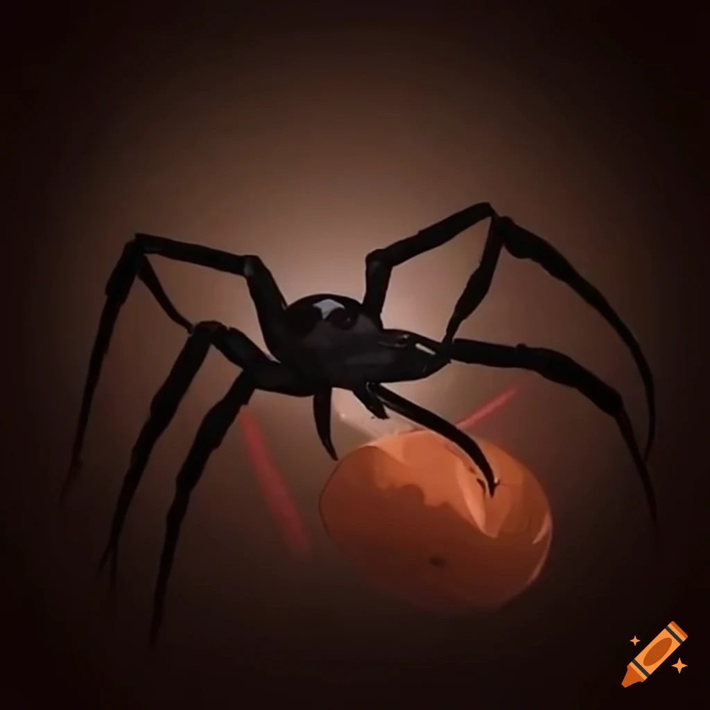 Spider crawling and reaching for something