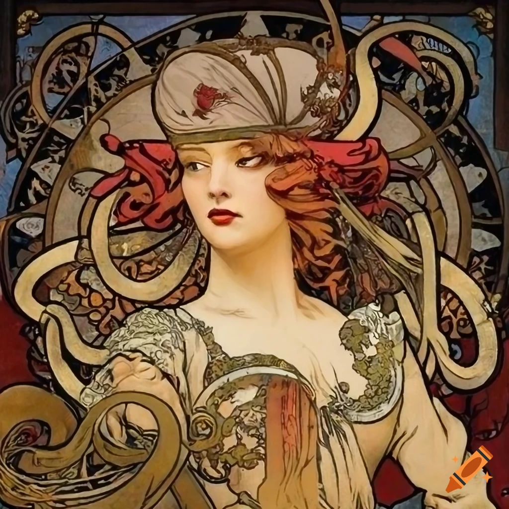 Artistic collab with pirate octopus inspired by Gurney, Rockwell, Mucha, Bernini