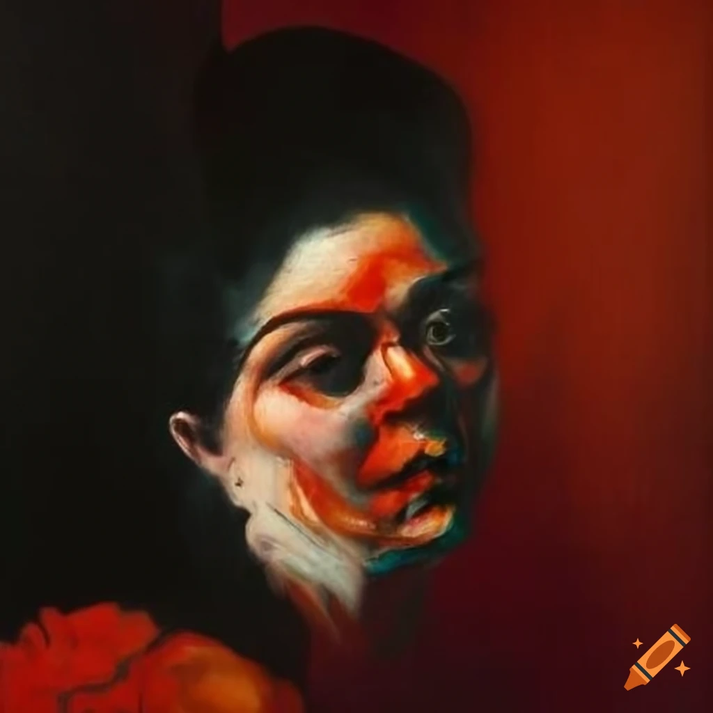 Intense dramatic portrayal of Tosca inspired by Francis Bacon