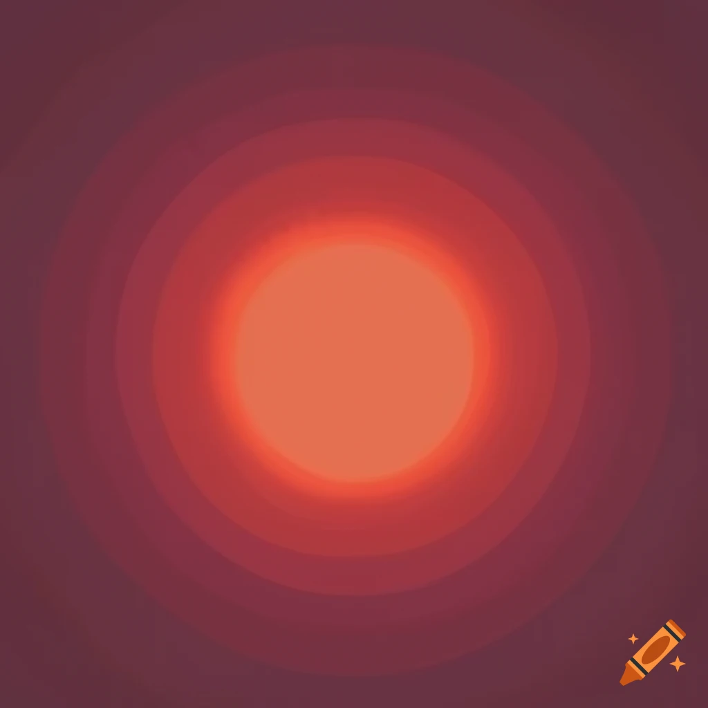 Flat design of a red sun in a stellar background